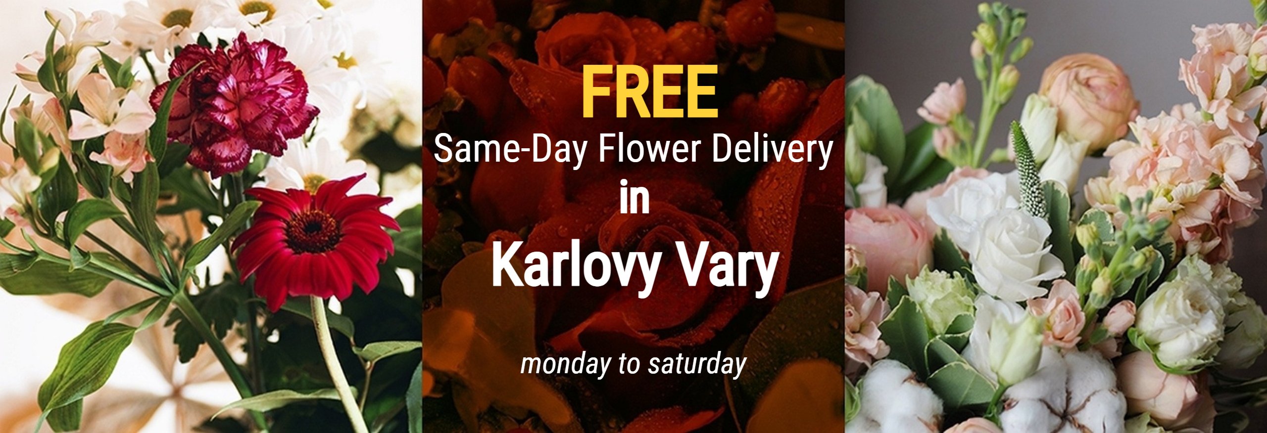 KV Flowers | Same day flower delivery in Karlovy Vary