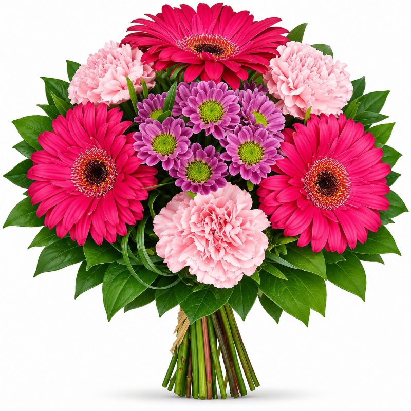 Mischung aus Gerbera und Nelken